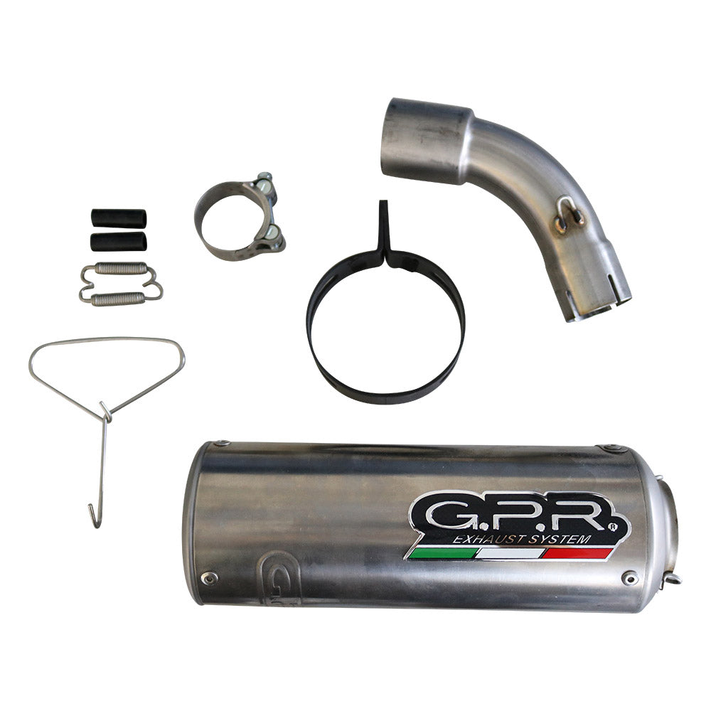 GPR Exhaust System Ktm Adventure 390 2021-2023, M3 Titanium Natural, Slip-on Exhaust Including Removable DB Killer and Link Pipe