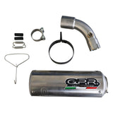 GPR Exhaust System Ktm Adventure 390 2021-2023, M3 Titanium Natural, Slip-on Exhaust Including Removable DB Killer and Link Pipe