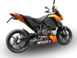 GPR Exhaust System Ktm Duke 690 2008-2011, Gpe Ann. titanium, Full System Exhaust, Including Removable DB Killer