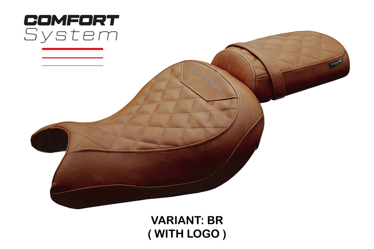 Kawasaki Eliminator 500 2024-2025 Seat Cover Tappezzeria Comfort Brown