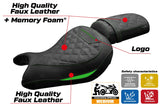 Kawasaki Eliminator 500 2024-2025 Seat Cover Tappezzeria Comfort Green Black