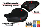 Kawasaki Ninja H2 1000SX 2018-2020 2021 2022 2023 Seat Cover Tappezzeria Black