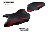 Kawasaki Ninja 500 2024 Seat Cover Tappezzeria Comfort Dark Red Black