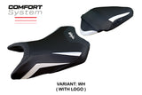 Kawasaki Ninja 500 2024 Seat Cover Tappezzeria Comfort White Black