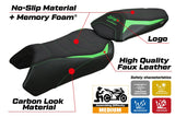 Kawasaki Ninja 1100 SX 2025  Seat Cover Tappezzeria Comfort Green Black
