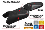 Kawasaki Ninja 1100 SX 2025  Seat Cover Tappezzeria Ultragrip Grey Black