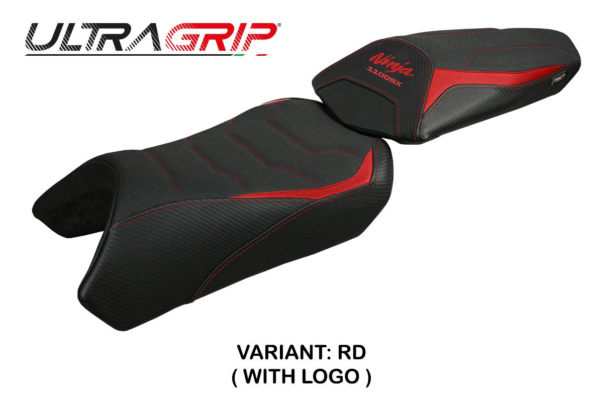 Kawasaki Ninja 1100 SX 2025  Seat Cover Tappezzeria Ultragrip Red Black