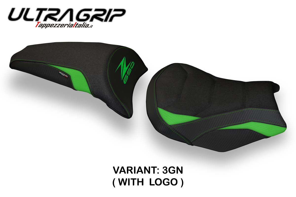 Kawasaki Z650 2017-2020 2021 2022 2023 Seat Cover Tappezzeria Ultragrip Green