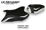 Kawasaki Z800 2013 2014 2015 2016 Seat Cover Tappezzeria Ultragrip White Black