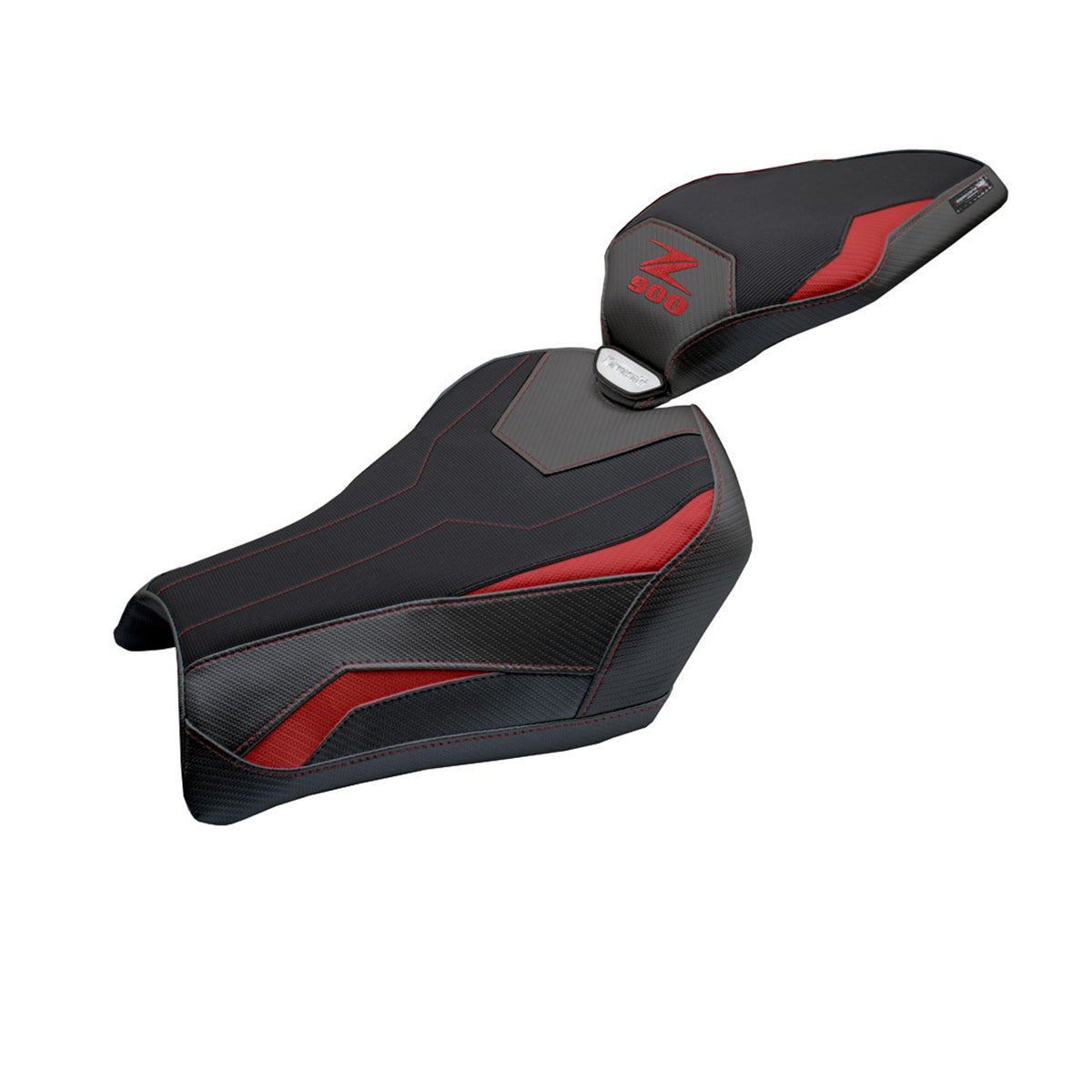 Kawasaki Z900 2025 Seat Cover Tappezzeria Comfort Red Black