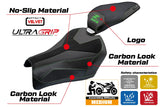 Kawasaki Z900 2025 Seat Cover Tappezzeria Velvet Ultragrip Black Green