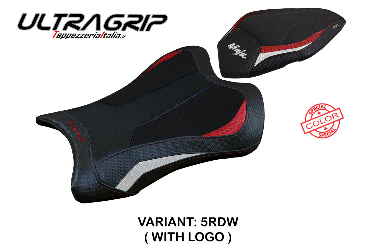 Kawasaki Ninja ZX10R 2021 2022 2023 Seat Cover Tappezzeria Ultragrip Red White