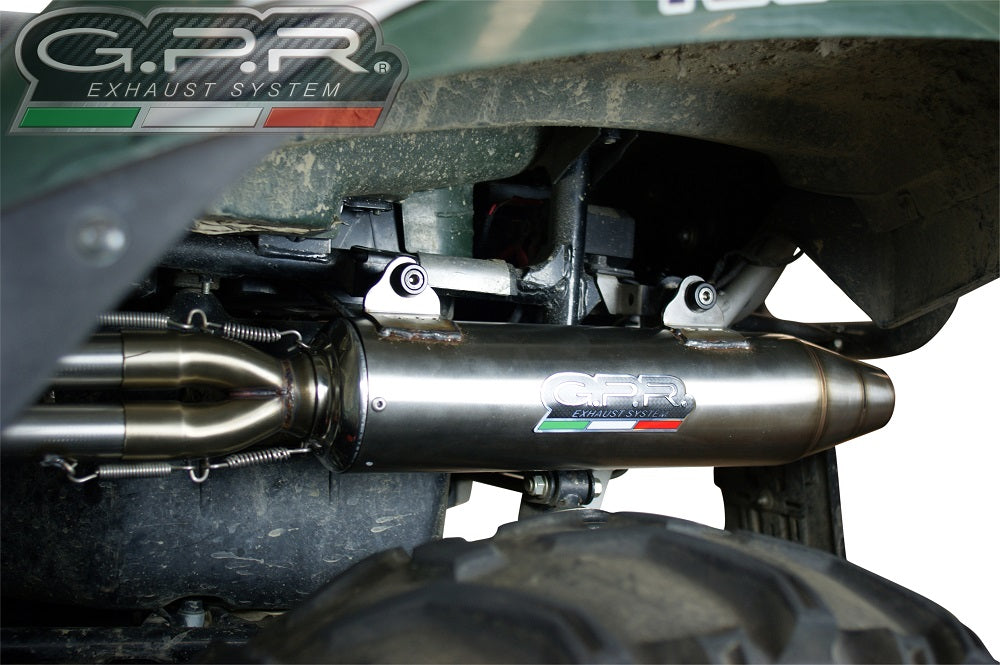 Kawasaki Brute Force 650 750 2005-2011 Exhaust, GPR Deeptone, Full System with Removable DB Killer