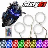 Honda CBR 600 F4I 01-07 COLOR CHAINGING LED Halos Dual Kit