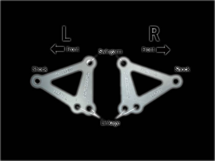 Vortex Lowering Link Adjustments 1" or 3" Yamaha: YZF-R6 2003-2005 / YZF-R6S 2006-2009