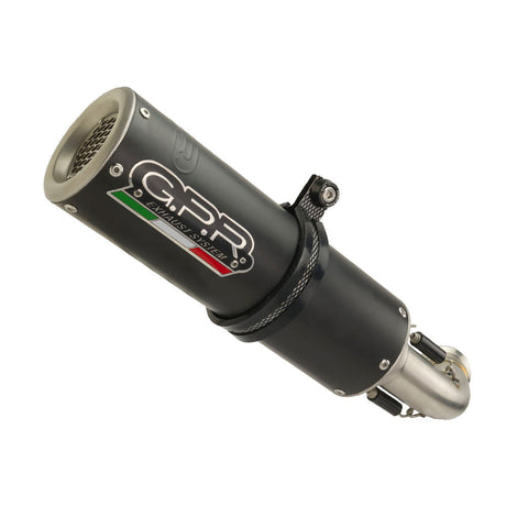 GPR Exhaust System Kawasaki ZX10R 2004-2005, M3 Black Titanium, Slip-on Exhaust Including Removable DB Killer and Link Pipe