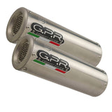 GPR Exhaust System Ducati 749 2003-2007, M3 Inox , Dual slip-on Including Removable DB Killers and Link Pipes