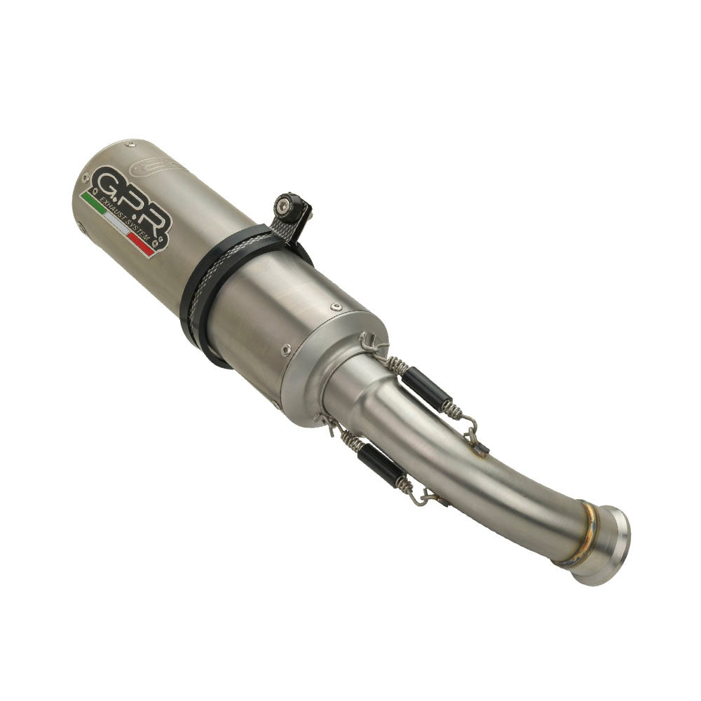 GPR Exhaust System Cf Moto 650 Gt 2022-2024, M3 Titanium Natural, Slip-on Exhaust Including Removable DB Killer and Link Pipe