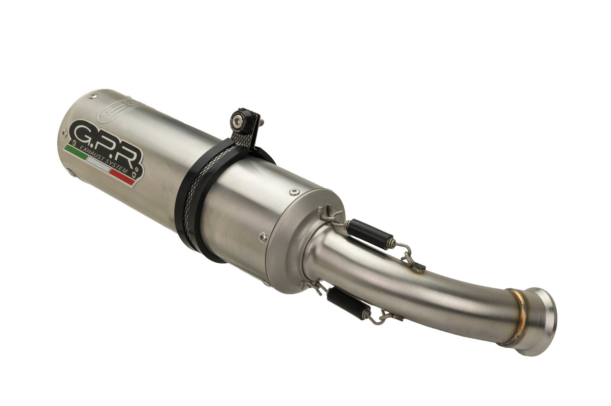 GPR Exhaust System Moto Guzzi Griso 1100 2005-2008, M3 Inox , Slip-on Exhaust Including Removable DB Killer and Link Pipe