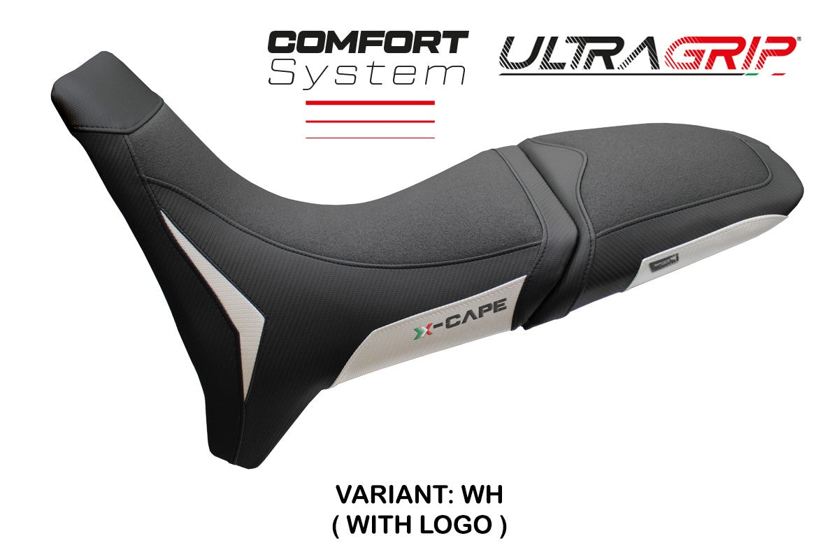 Moto Morini X Cape 650 700 2021-2025 Seat Cover Tappezzeria Comfort Grip White