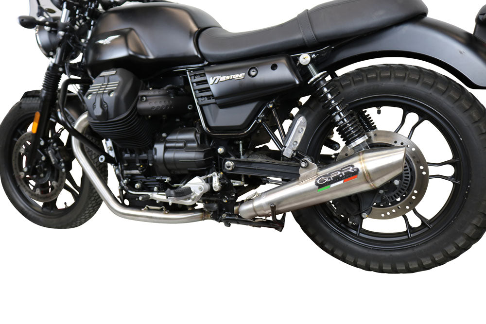 GPR Exhaust System Moto Guzzi V7 III Special-Stone-Carbon 2017-2018, Vintacone, Full System Exhaust