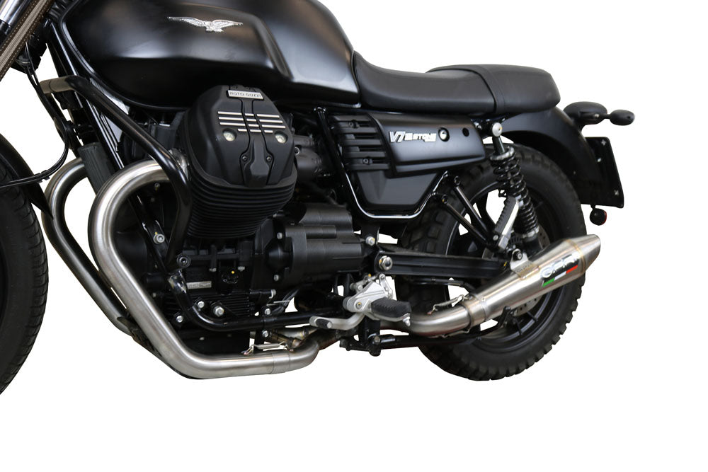 GPR Exhaust System Moto Guzzi V7 III Special-Stone-Carbon 2017-2018, Vintacone, Full System Exhaust