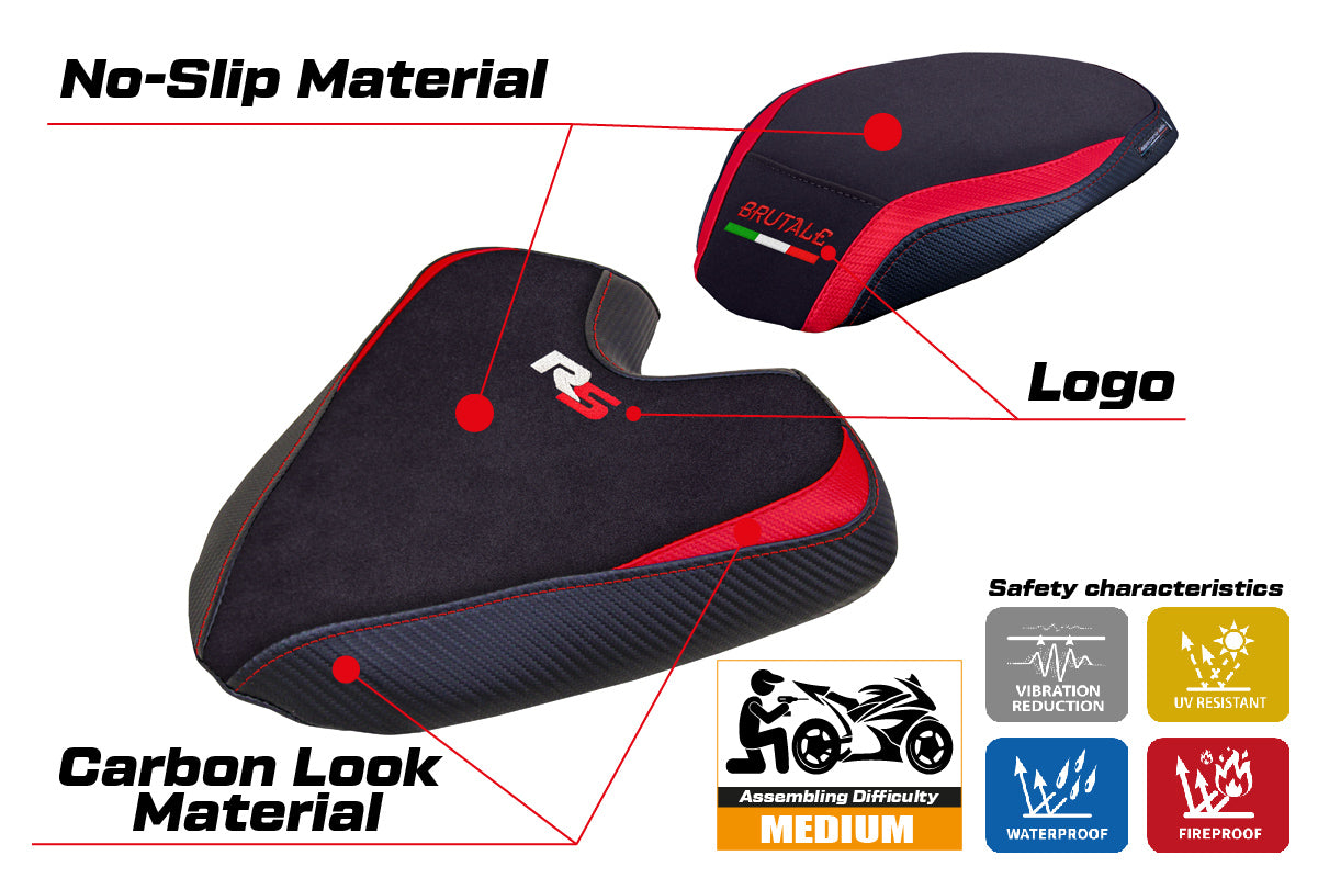 MV Agusta Brutale 1000RS 2021 2022 2023 2024 Seat Cover Tappezzeria Red