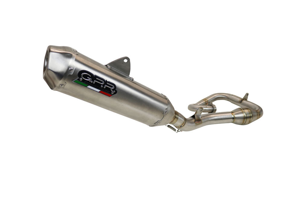 GPR Exhaust System Husqvarna Fc 350 2019-2023, Pentacross Inox, Full System Exhaust, Including Removable DB Killer/spark arrestor