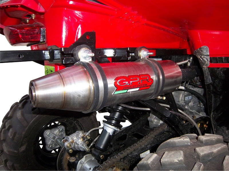 GPR Exhaust System Polaris Scrambler 500 2001-2012, Deeptone Atv, Slip-on Exhaust Including Removable DB Killer and Link Pipe