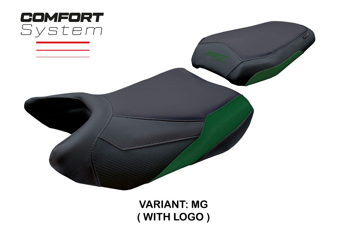 QJ Motor SRT 800 X / S / SX 2023-2025 Seat Cover Tappezzeria Comfort Army Green