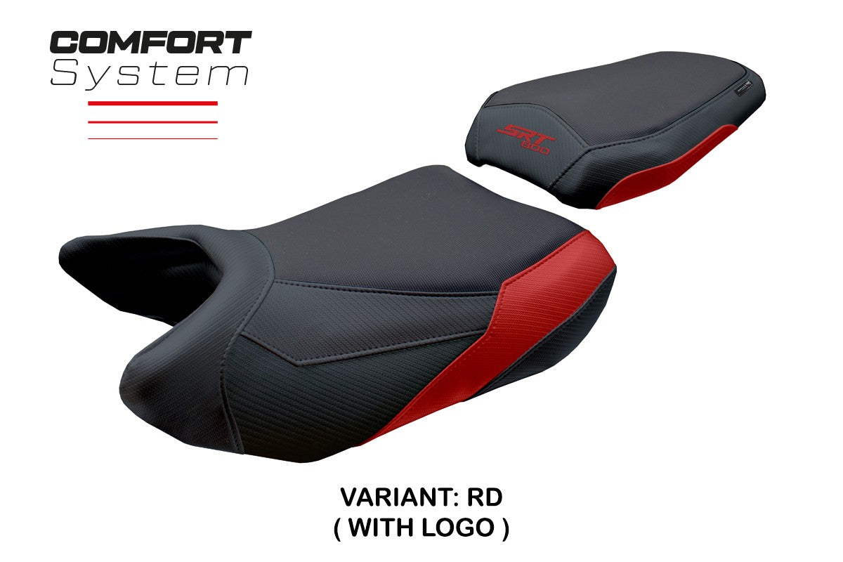 QJ Motor SRT 800 X / S / SX 2023-2025 Seat Cover Tappezzeria Comfort Red Black