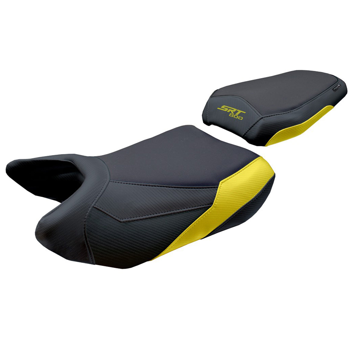 QJ Motor SRT 800 X / S / SX 2023-2025 Seat Cover Tappezzeria Comfort Yellow Blk