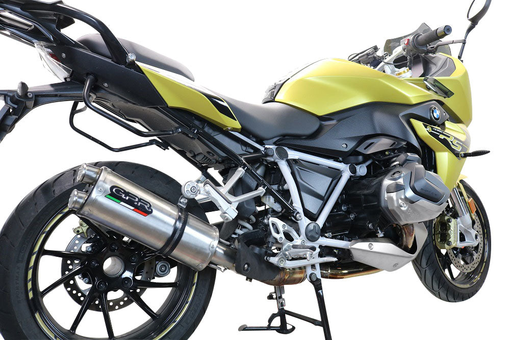 GPR Exhaust for Bmw R1250R R1250RS 2021-2023, Dual Inox, Slip-on Exhaust Including Removable DB Killer and Link Pipe