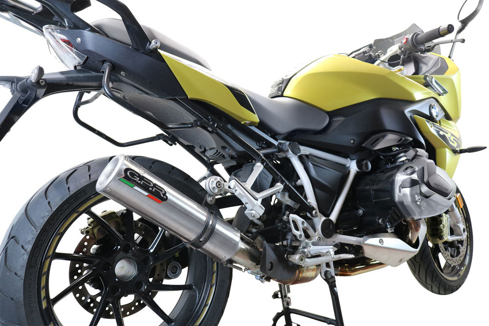 GPR Exhaust for Bmw R1250R R1250RS 2019-2020, M3 Titanium Natural, Slip-on Exhaust Including Removable DB Killer and Link Pipe