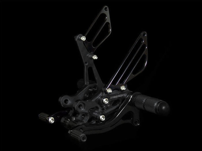 Suzuki GSXR 1000 Rearsets Black