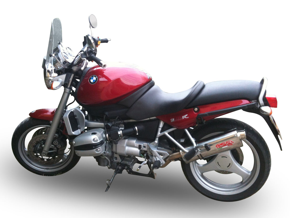 GPR Exhaust for Bmw R1100RT 1994-2001, Trioval, Slip-on Exhaust Including Removable DB Killer and Link Pipe