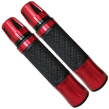 Suzuki GSXR Black and Red Aluminum / Rubber Gel Grips