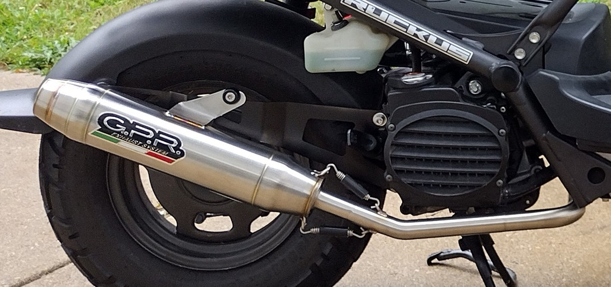 Honda Ruckus 50 Exhaust 2003-2024 Exhaust, GPR Deeptone Full System with Removable DB Killer