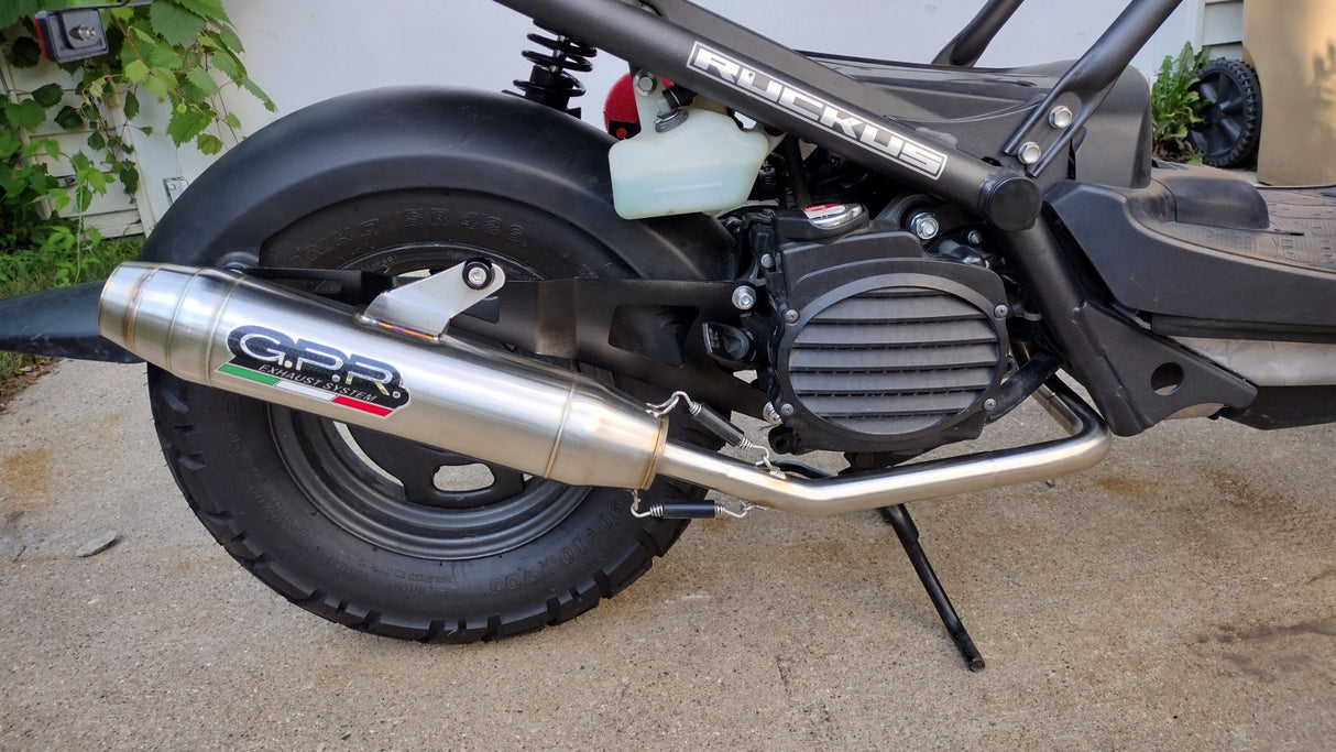 Honda Ruckus 50 Exhaust 2003-2024 Exhaust, GPR Deeptone Full System with Removable DB Killer