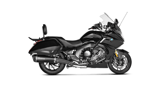 BMW K1600B / Grand America 2018-2020 Exhausts, Akrapovic Black Mufflers in Titanium and Carbon Fiber SB16SO3HRAATBL