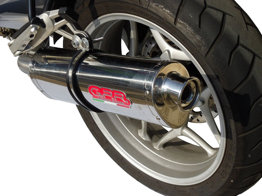 GPR Exhaust for Bmw R1200ST R1200RT 2003-2008, Trioval, Slip-on Exhaust Including Removable DB Killer and Link Pipe