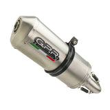 GPR Exhaust System Moto Guzzi Stelvio 1200 4V 2008-2010, Satinox , Slip-on Exhaust Including Removable DB Killer and Link Pipe