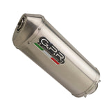 GPR Exhaust System Cf Moto 800 Mt Sport 2022-2024, Satinox , Slip-on Exhaust Including Removable DB Killer and Link Pipe