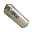 GPR Exhaust System Suzuki Dr 650 R - N - Re 1990-1995, Satinox , Slip-on Exhaust Including Removable DB Killer and Link Pipe