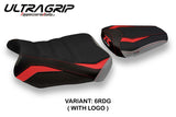 Suzuki GSXR 600 750 2011-2022 2023 Seat Cover Tappezzeria Ultragrip Red Grey