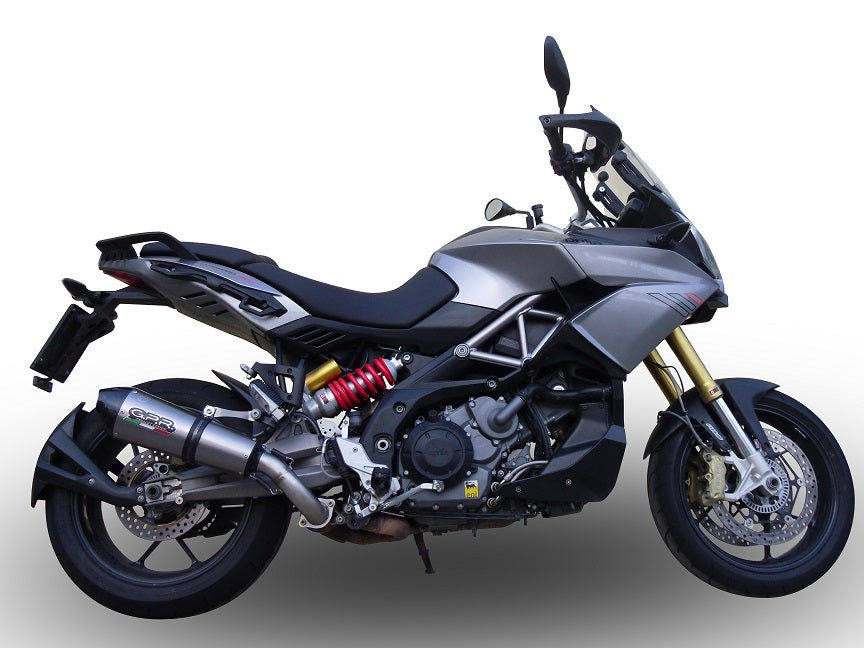 GPR Exhaust for Aprilia Caponord 1200 2013-2015, Gpe Ann. titanium, Slip-on Exhaust Including Removable DB Killer and Link Pipe