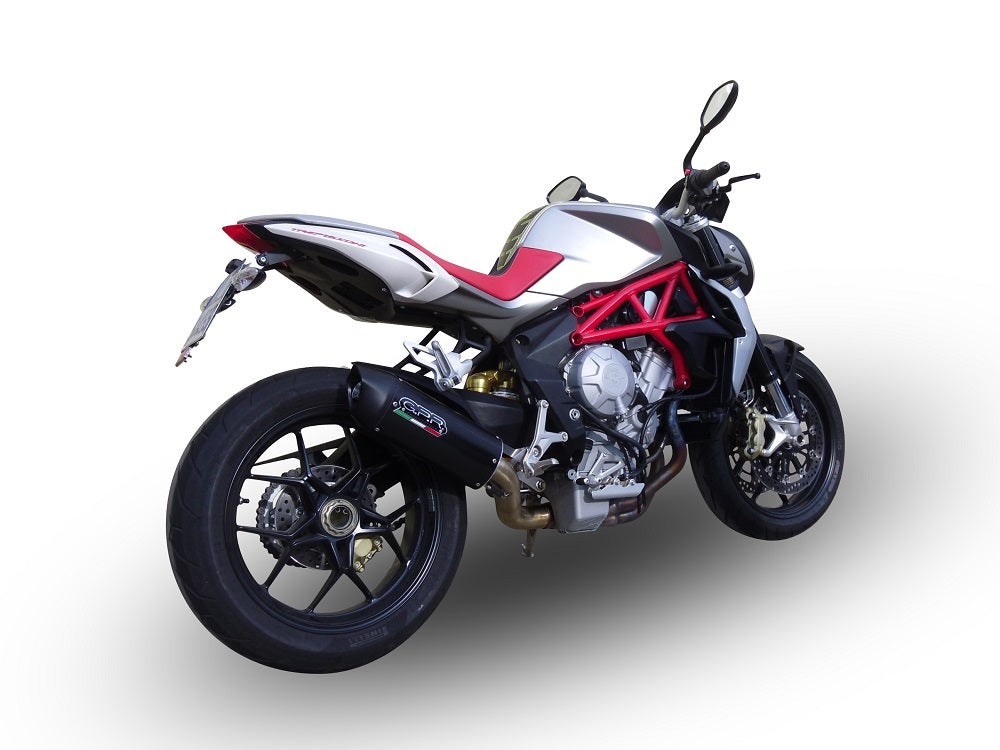 GPR Exhaust System Mv Agusta Brutale 800 2012-2016, Furore Poppy, Slip-on Exhaust Including Removable DB Killer and Link Pipe