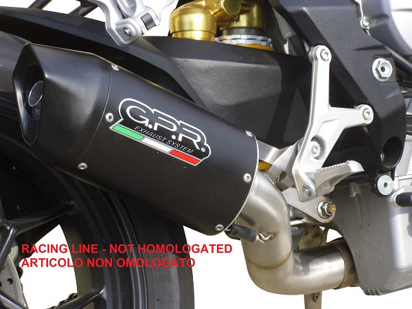 GPR Exhaust System Mv Agusta Brutale 800 2021-2023, Furore Evo4 Nero, Slip-on Exhaust Including Link Pipe and Removable DB Killer