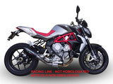 GPR Exhaust System Mv Agusta Brutale 800 2017-2020, Furore Evo4 Nero, Slip-on Exhaust Including Link Pipe and Removable DB Killer