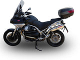 GPR Exhaust System Moto Guzzi Stelvio 1200 4V 2008-2010, Trioval, Slip-on Exhaust Including Removable DB Killer and Link Pipe